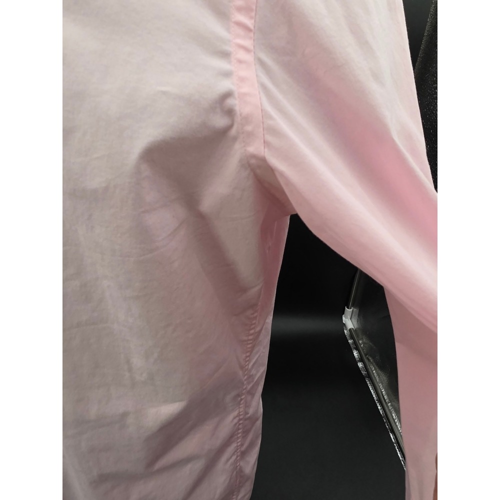 Express 1MX Men's Modern Fit Stretch Pink Long Sleeve Button Up Shirt - Picture 10 of 16